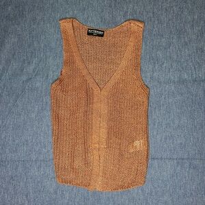 Kittenish Copper Knit Tank Top